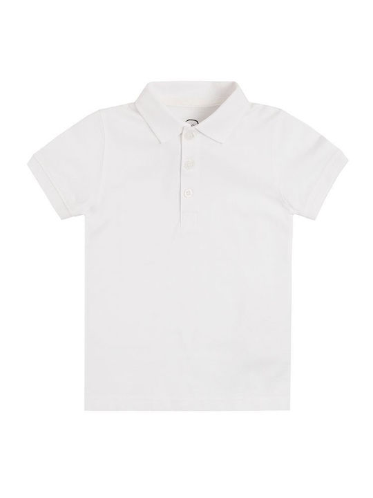 Cool Club Παιδικό Καλοκαιρινό Polo Κοντομάνικο Λευκό