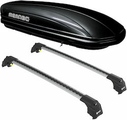 Turtle Air2 für Peugeot 3008 / 5008 Mercedes-Benz 400 Rover 400 (mit Dachträgerfüßen) Silber