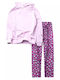 Kinder-Set mit Leggings Winter 2Stück Rosa
