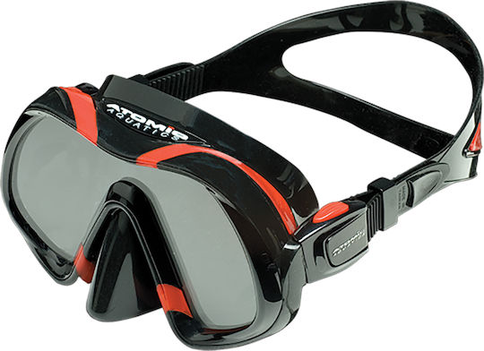 Atomic Aquatics Diving Mask Red