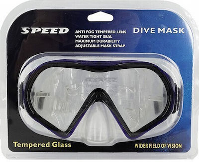 Diving Mask Set with Respirator Blue