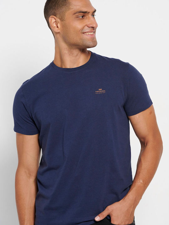 Funky Buddha Men's Short Sleeve T-shirt Midnight Blue