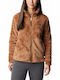 Damen Strickjacke mit Reissverschluss Braune