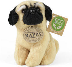 Rappa Σκυλάκια Pug - Μαύρο-Μπεζ 13 εκ.