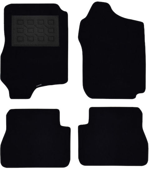 Set of Front and Rear Mats 4pcs for Suzuki Jimny 2012-2018 Black
