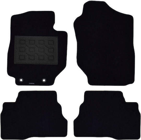 Set of Front and Rear Mats 4pcs for Suzuki Jimny 2018 Black