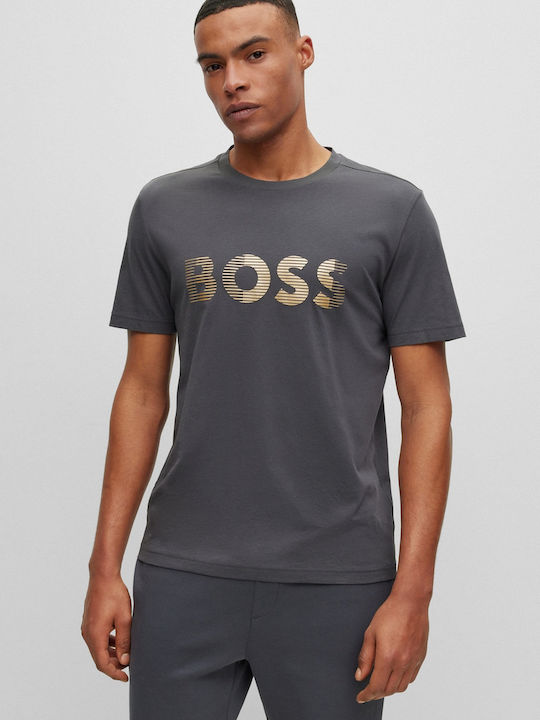 Hugo Boss Herren T-Shirt Kurzarm Gray