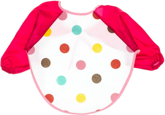 Baby Tone Ποδιά Υφασμάτινη με Κορδόνι με Μανίκια Φούξια