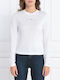 Tommy Hilfiger Women's Blouse Cotton Long Sleeve White