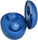 JVC Gumy Mini In-ear Bluetooth Handsfree Ακουστικά με Αντοχή στον Ιδρώτα και Θήκη Φόρτισης Μπλε