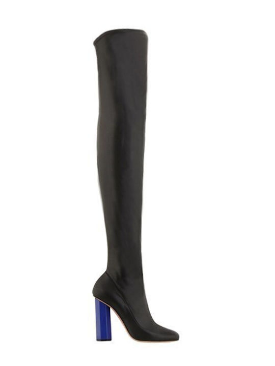 Kalogirou Martina 27 Leather Women's Over the Knee Black Boots