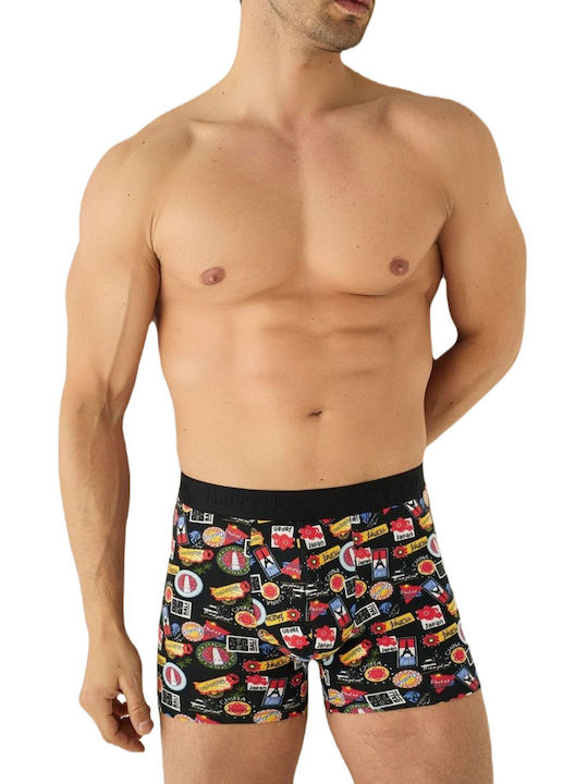 Herren Boxershorts Schwarz 1Packung
