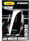 Andowl Qwx666 Car Mobile Mount with Adjustable Hooks and Wireless Charging Black