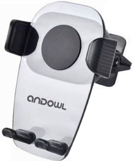 Andowl Qzj610 Βάση Κινητού Αυτοκινήτου 6.5" - 6.5" με Ρυθμιζόμενα Άγκιστρα Μαύρη