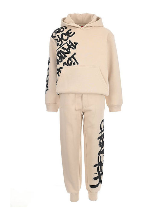 Joyce Kinder Sweatpants Set - Jogginganzug Beige 2Stück