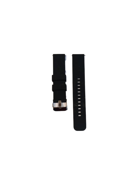 Rubber Strap Black 18mm