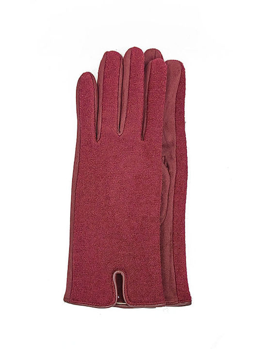 Damen-Touchscreen-Handschuhe 5 Farben 50342 - Bordeaux