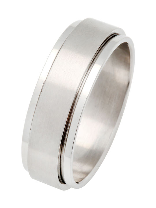 Silverline Damen Ring Ehering aus Stahl