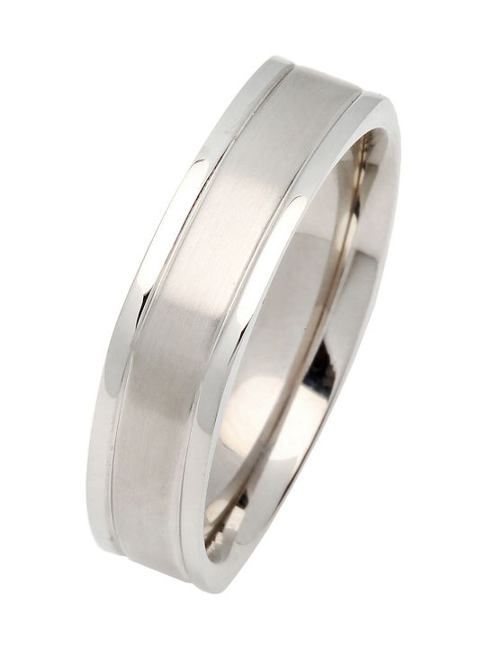 Silverline Herren Ring Ehering aus Stahl