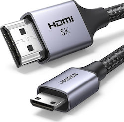 Ugreen HD163 HDMI 2.1 HDMI male - mini HDMI male 1m Μαύρο