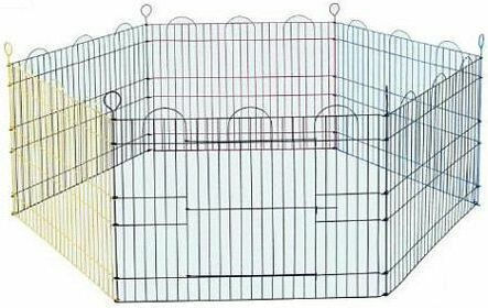Bon Dog Park für Hunde Sechseck aus Metall