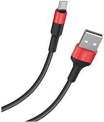 Andowl QY-W083 Плетен USB 2.0 към Микро USB 1м Черен
