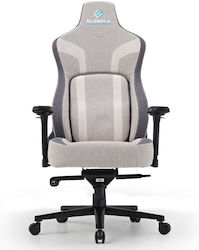 Eureka Ergonomic Norn Fabric Gaming Chair with Adjustable Arms Gray