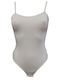 Lingerie Spaghetti Strap Bodysuit Beige