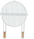 Master Grill & Party Doppelt Rund Metallischer Grillrost 46cmcm