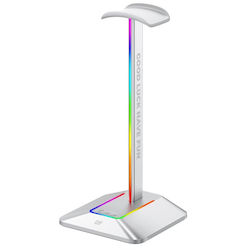 FS Holding FragON Watchtower 2U RGB Desktop Headphone Stand with LED Lighting and USB Port White FS Holding FragON Watchtower 2U RGB Desktop Headphone Stand with LED Lighting and USB Port White