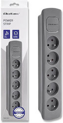 Qoltec Smart Πολύπριζο 3 Θέσεων με Καλώδιο 1.8m/ Γκρι
