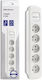 Qoltec Smart Πολύπριζο 5 Θέσεων με Καλώδιο 1.8m