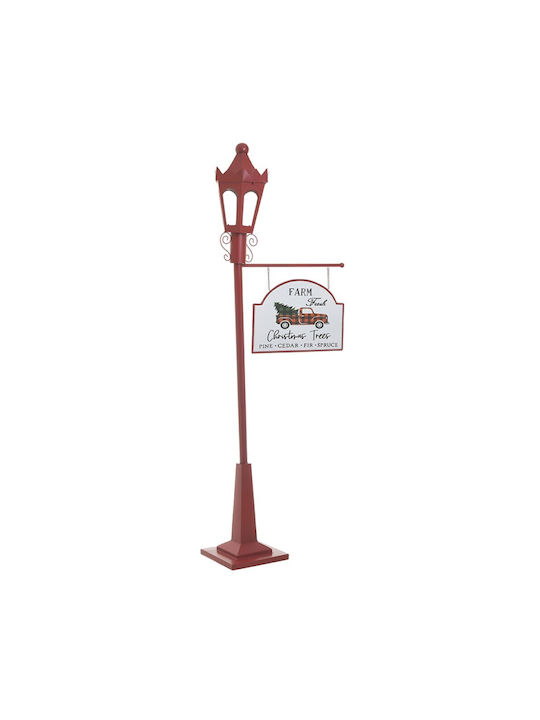 Inart LANTERN Decorative Lamp Lattern Red