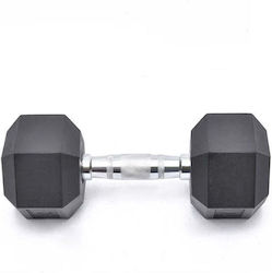 Rubber Hexagon Dumbbell 1 x 25kg