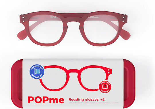 PopMe Roma Ochelari de citit +2.50 Cherry Red