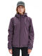Emerson Women's Short Lifestyle Jacket Waterproof and Windproof for Winter with Hood Purple