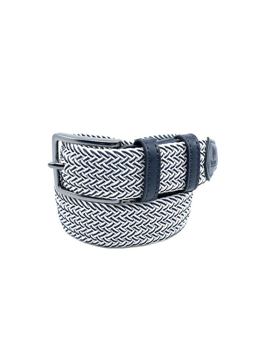 Legend Accessories Men's Knitted Elastic Belt Blue