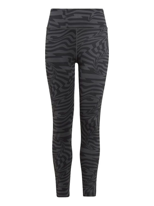 Adidas Leggings pentru Copii Lung Gri AEROREADY Allover Print