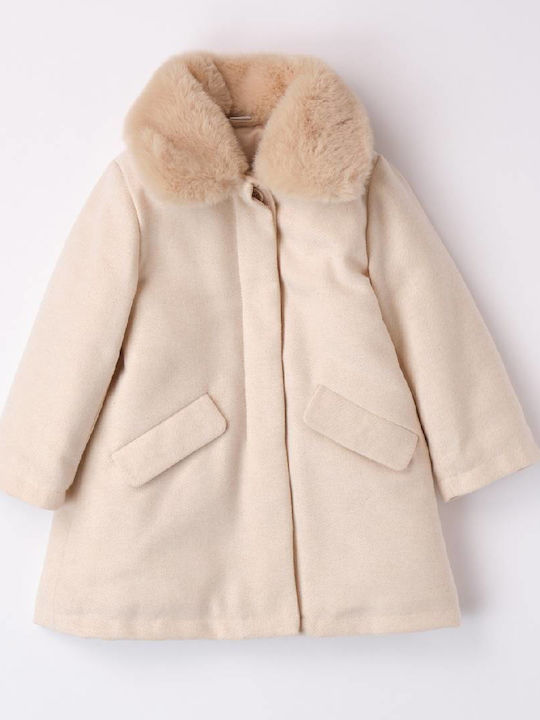 Kinder Mantel Lang Beige