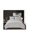 Sleeptime Duvet Cover Set Queen with 2 Pillowcases 240x220 Jaipur Grey