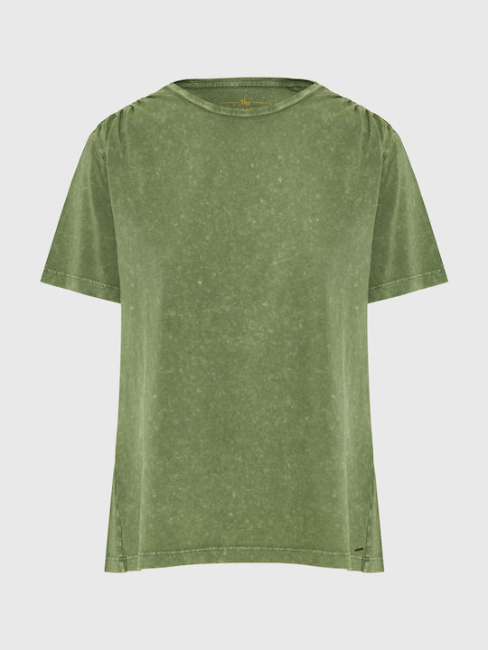 Funky Buddha Damen T-Shirt Grün