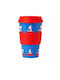 QuyCup Snoopy Writing Cană Ceramică cu Capac Albastru 400ml