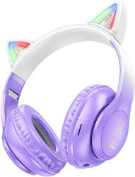 Hoco W42 Cat Ears Bluetooth / 3.5mm with 12 hours of Operation Purple Grape Hoco W42 Cat Ears Bluetooth / 3.5mm with 12 hours of Operation Purple Grape