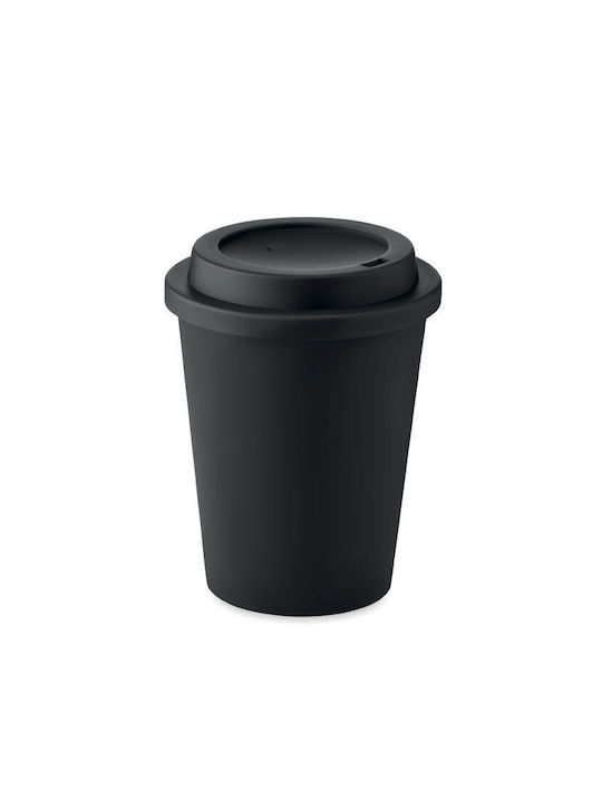 Midocean Κούπα Κεραμική με Καπάκι Μαύρη 300ml