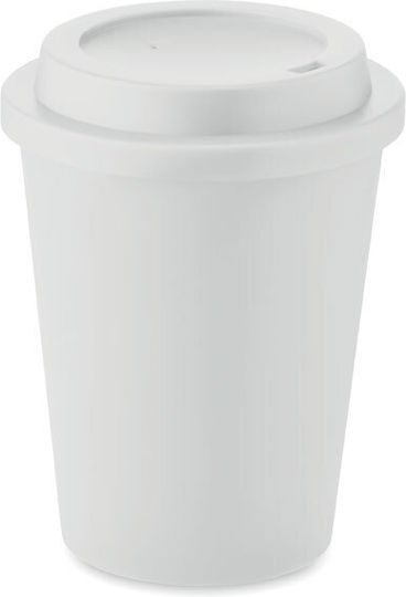 Midocean Κούπα Κεραμική με Καπάκι Λευκή 300ml