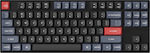 Keychron K8 Pro Fără fir Tastatură Mecanică de Gaming Fără cheie cu Gateron Brown întrerupătoare și iluminare RGB Negru