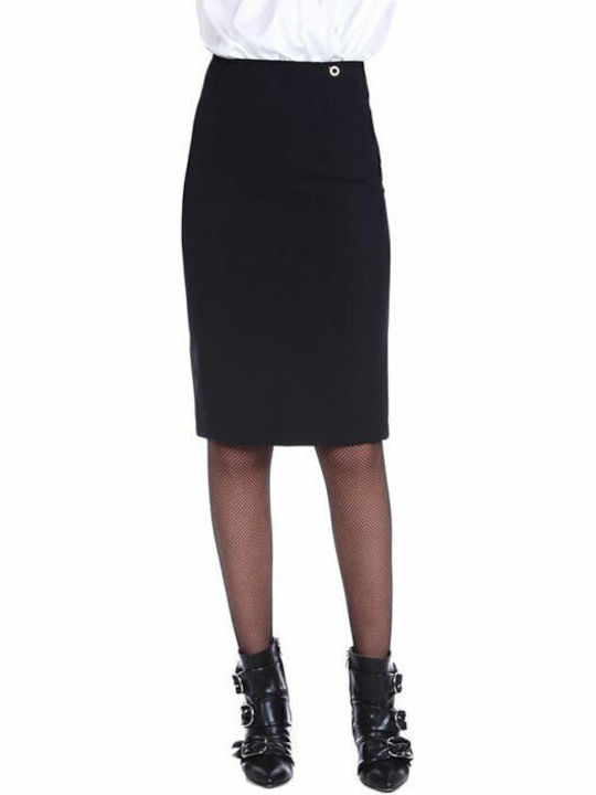 Relish High-waisted Midi Skirt Black