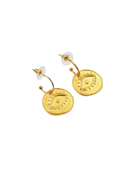 Philio Earrings Hoops Gold Plated