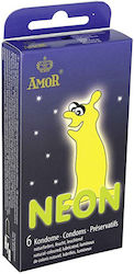 Amor Neon Condoms 6pcs