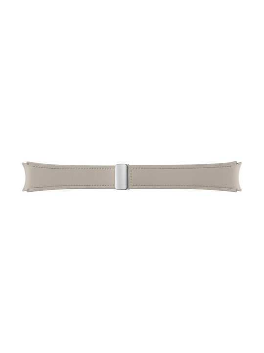 Samsung D-Buckle Hybrid Eco-Leather (M/L) Armband Leder Braun (Galaxy Watch6 / Watch6 Klassisch)